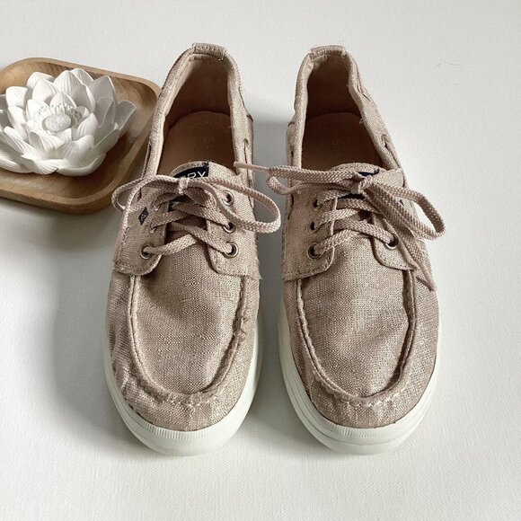 Sperry Metallic Crest Resort Boat Shoe Sneakers - Picture 1 of 13